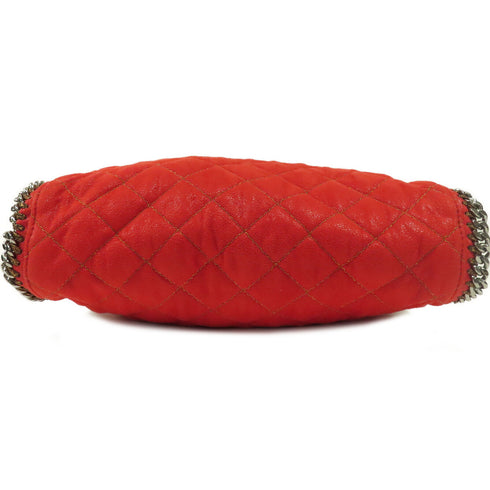 Stella McCartney SHW 2 Way Chain Shouder Tote Bag Canvas Red