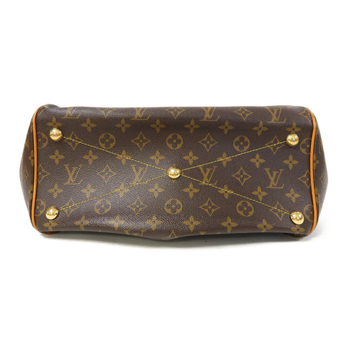 LOUIS VUITTON LV GHW Tivoli GM Handbag M40144 Monogram Brown v1