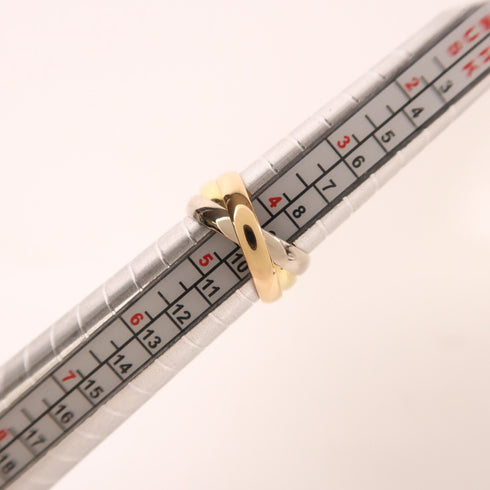 CARTIER Trinity Ring 18K Yellow Gold/White Gold/Rose Gold US#4.5