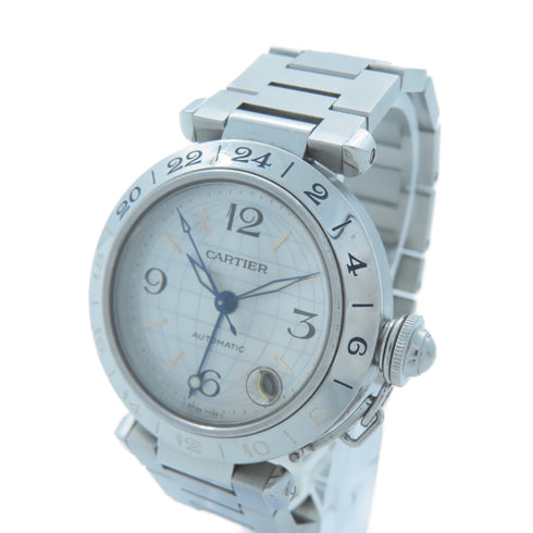 CARTIER Pasha C Automatic Watch W31029M7 Stainless Steel Silver
