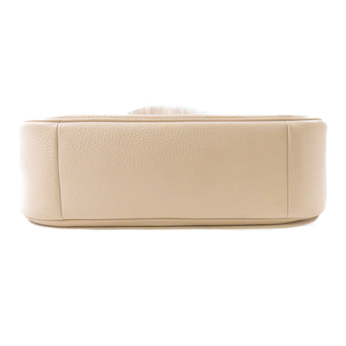 COACH GHW Shoulder Bag Calfskin Leather