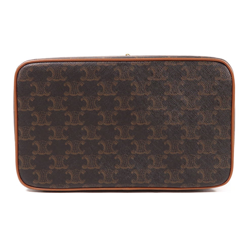 CELINE GHW Travel Vanity Case Hand Bag 4M1292CZJ.04LU Coated Canvas