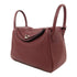 HERMES PHW Lindy 30 2 Way Shoulder Bag Taurillon Clemence Leather Rouge Grenat
