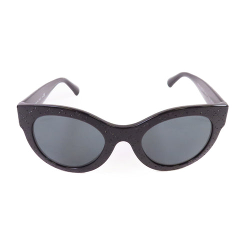 CHANEL CC Sunglasses 5420-B-A PVC Rhinestones Black