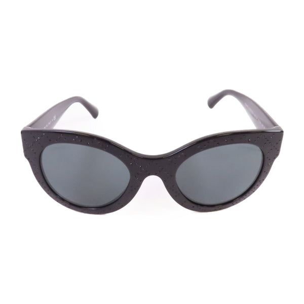 CHANEL CC Sunglasses 5420-B-A PVC Rhinestones Black