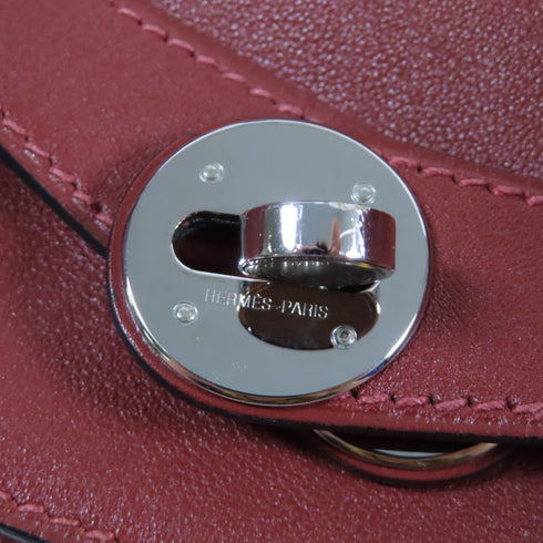 HERMES PHW Lindy 34 2 Way Shoulder Bag Swift Leather 25 Rouge H Red