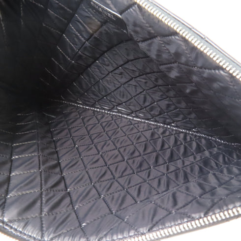 CHANEL CC SHW Clutch Lambskin Leather Black