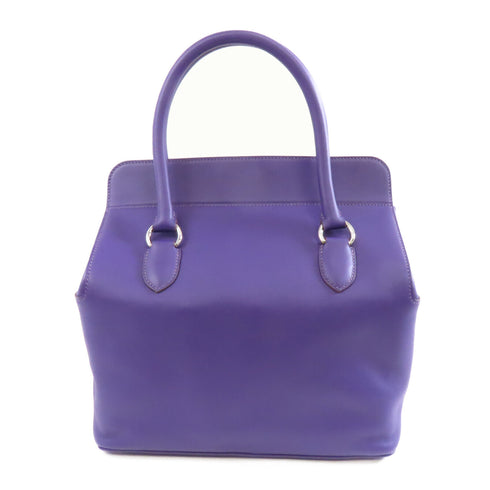 HERMES PHW Toolbox 26 2way Shoulder Bag Veau Swift Leather Iris Purple