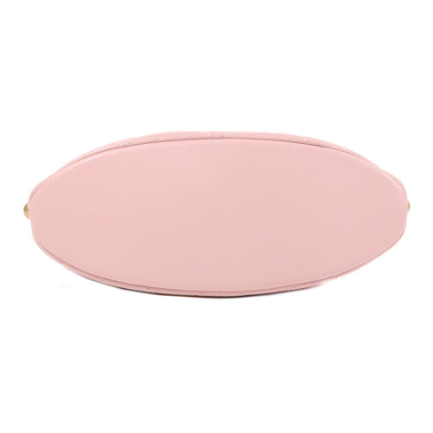 CHANEL CC GHW Shoulder Bag Lambskin Leather Pink