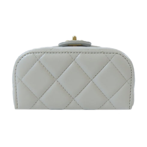 CHANEL Quilted CC GHW Vanity Case Chain Shoulder Bag AS3973 Lambskin Leather