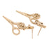 CHANEL CC Earrings Metal Gold v3