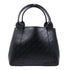 BALENCIAGA SHW Navy Cabas Logo Tote Bag 339933 Calfskin Leather Black
