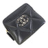 CHANEL CC GHW Zipper Card Holder AP2086 Lambskin Leather Black