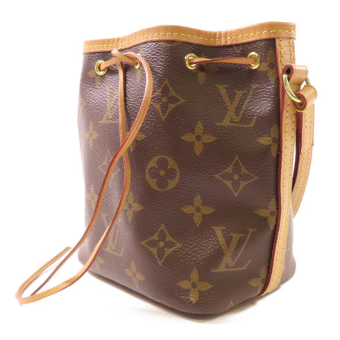 LOUIS VUITTON LV GHW Nano Noe Shoulder Crossbody Bag M41346 Monogram Brown v1