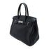 HERMES PHW Birkin 30 Handbag Togo Leather Noir Black
