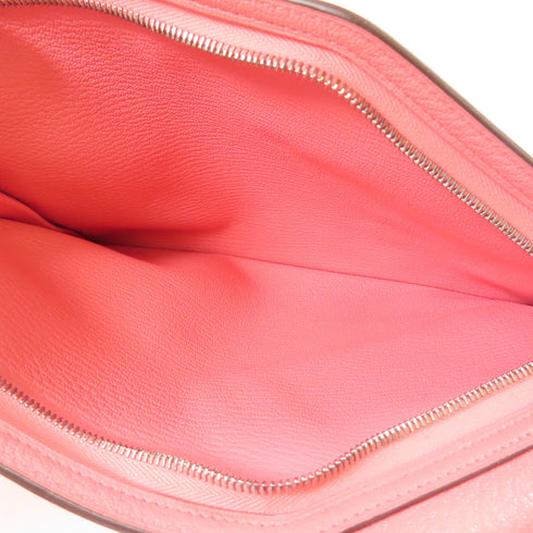 HERMES PHW Kelly Pocket To Go Pouch Chevre Leather