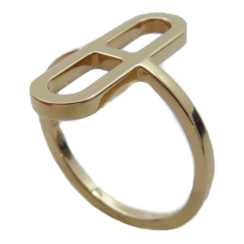 HERMES Ever Chain D'ancre Ring 18K Yellow Gold US#6