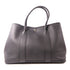HERMES PHW Garden Party PM Handbag Negonda Leather Noir Black