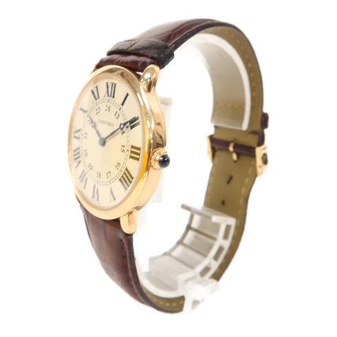 CARTIER Ronde Louis Cartier Manual Watch W6800251 18K Rose Gold White