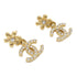 CHANEL CC Earrings Metal Gold v4
