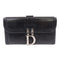 Christian Dior CD SHW Long Wallet Calfskin Leather Black
