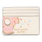 Kate Spade GHW Card Case/Card Holder Calfskin Leather Beige