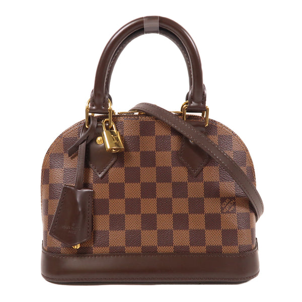 LOUIS VUITTON LV GHW Alma BB 2 Way Bag N41221 Damier Ebene Brown