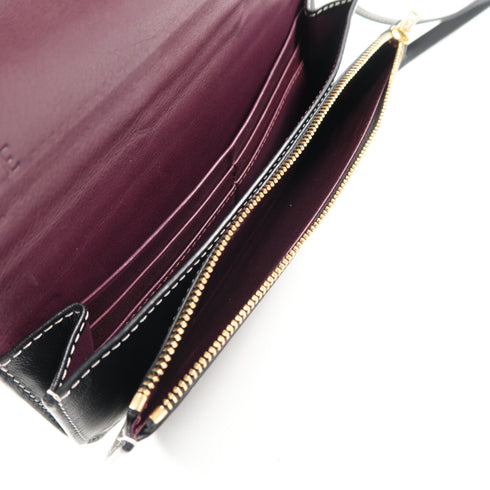 LOEWE GHW Gate Pochette Bag Shoulder Bag Calfskin Leather Black