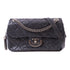 CHANEL CC SHW Chain Shoulder Bag Calfskin Leather Black