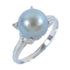 FINE JEWELRY 2.6g Pearl Ring 14K White Gold US#7