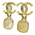 CHANEL CC Earrings Metal Gold v1