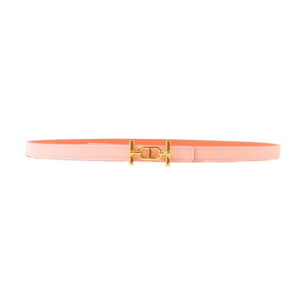 HERMES GHW Belt Veau Swift Leather Rose Sakura