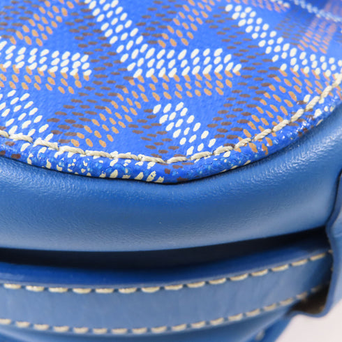 GOYARD SHW Belvedere Shoulder Bag Coated Canvas Blue