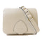 BURBERRY GHW Shoulder Bag Calfskin Leather White