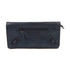 BALENCIAGA City Long Wallet Lambskin Leather Dark Blue