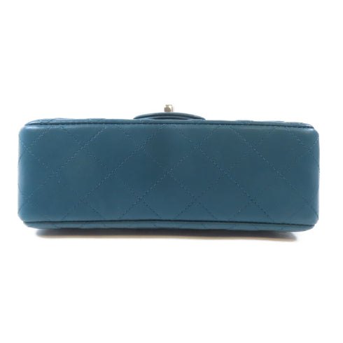 CHANEL CC SHW Classic Mini Flap Bag Chain Shoulder A69900Y Calfskin Green