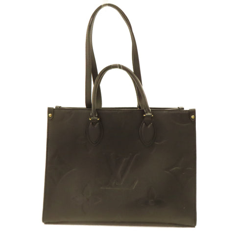 LOUIS VUITTON LV GHW On The Go 2 Way Bag M45595 Monogram Empreinte Black