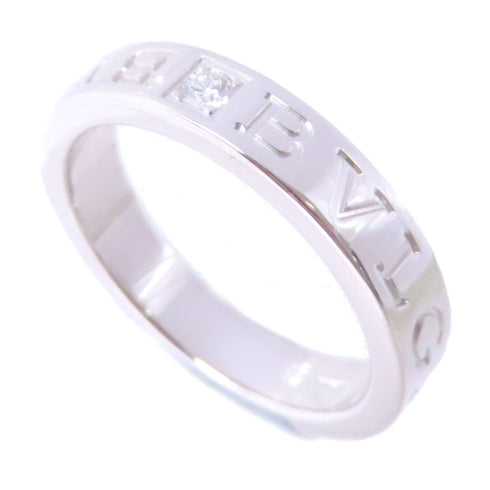 BVLGARI B.Zero1 Essential Diamond Ring US#6.75 339982 18K White Gold