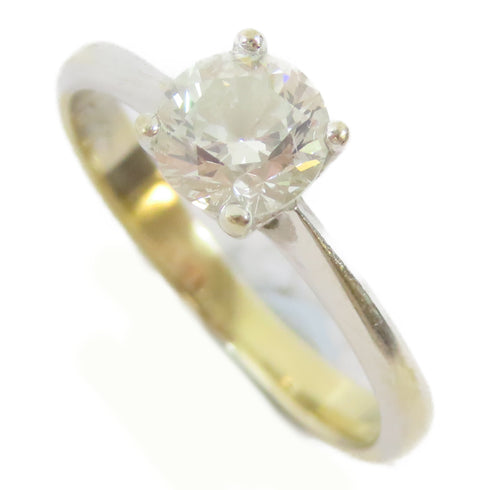 FINE JEWELRY 0.72ct Diamond Ring 18K White Gold US#5