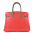 HERMES PHW Birkin 30 Handbag Swift Leather Rose Jaipur Etoupe Red Brown
