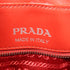 PRADA SHW Chain Shoulder Bag Calfskin Leather Red