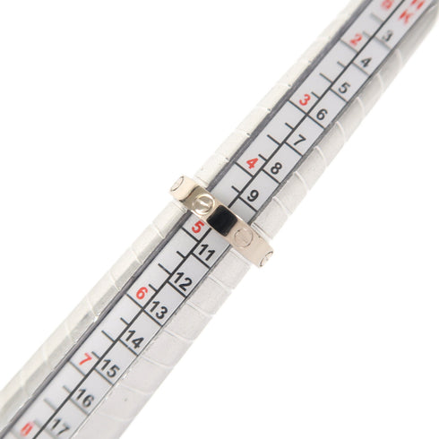 CARTIER Love Ring Mini 18K White Gold US#4.5 #49