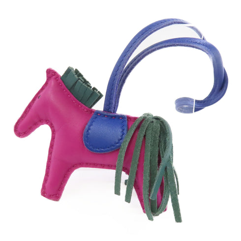 HERMES Rodeo PM Charm Veau Swift Leather Rose Purple Green Blue