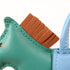 HERMES Rodeo Bag Charm 064929CA Swift Leather Green/Blue/Brown