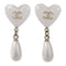 CHANEL CC Earrings PVC/Metal White