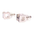 HERMES PHW Cage H Earrings Metal Silver/Black