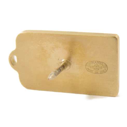 CHANEL CC Brooch Pin Metal Silver Gold Beige