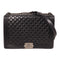 CHANEL CC Boy 30 Chain Shoulder Bag Lambskin Leather Black