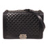 CHANEL CC Boy 30 Chain Shoulder Bag Lambskin Leather Black