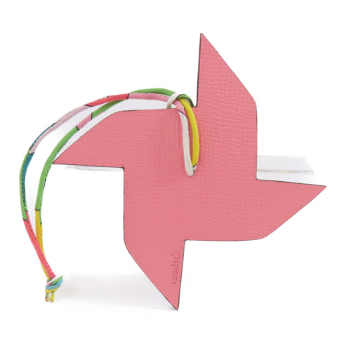 HERMES Charm Veau Epsom Leather Rose Confetti/Pink